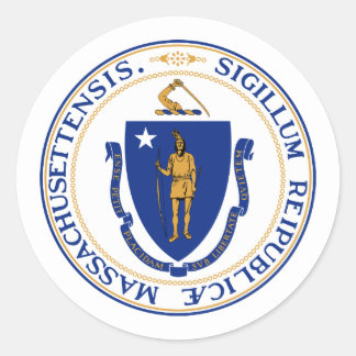 Massachusite Seal, Seal of Massachusetts Sticker