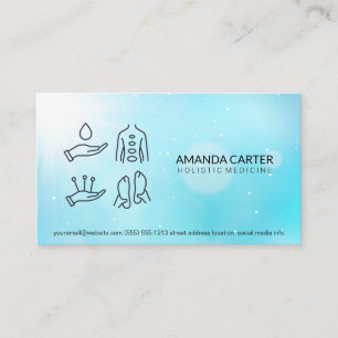 Massage   Acupuncture Holistic Medicine  Business Card