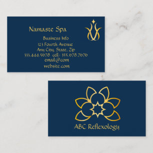 MASSAGE Alternative Holistic Spa Therapy Business Card