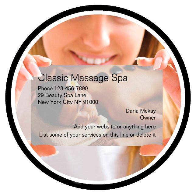 Massage Beauty Spa Business Cards (Creator Uploaded)