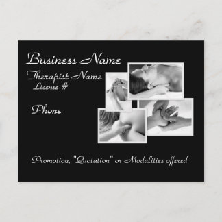 Massage/Bodywork Promotional Postcard