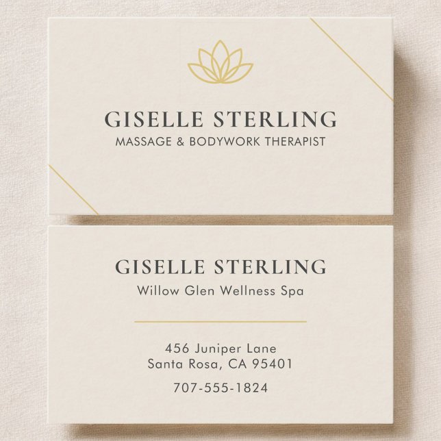 Massage & Bodywork Therapist Business Card (Creator Uploaded)