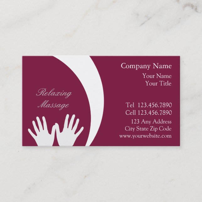 Massage Business Card (Front)