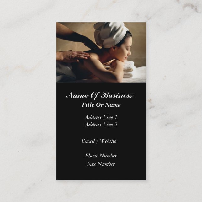 Massage Business Card (Front)