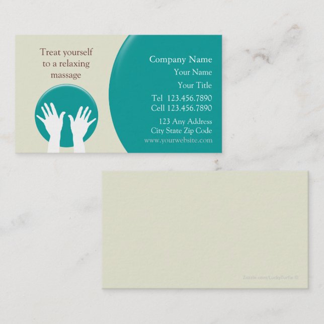 Massage Business Card (Front/Back)