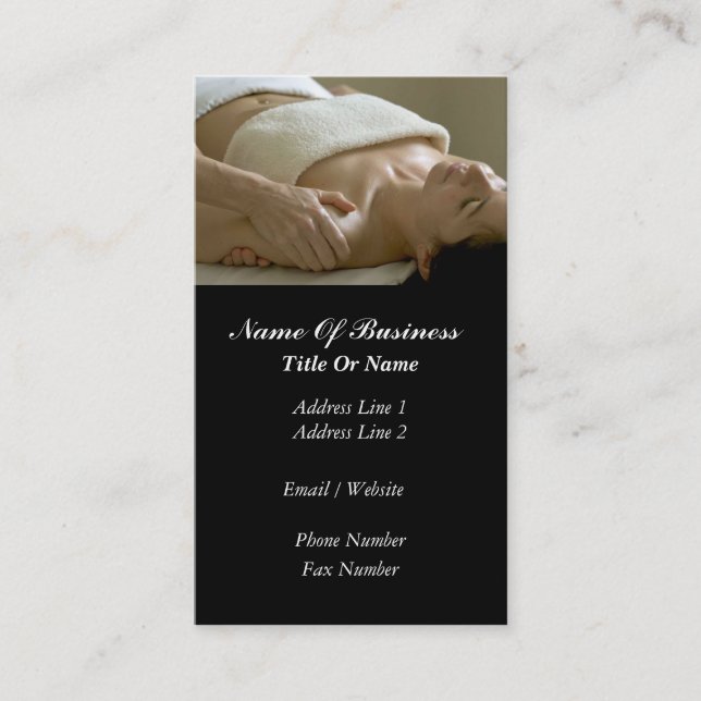 Massage Business Card (Front)