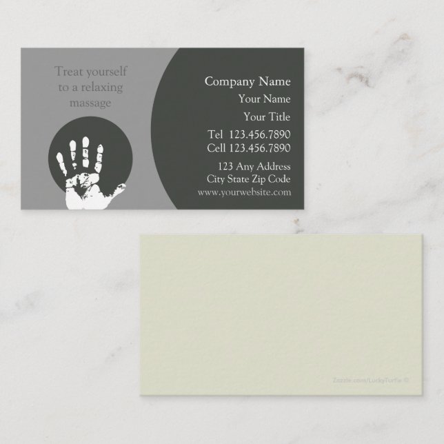 Massage Business Card (Front/Back)
