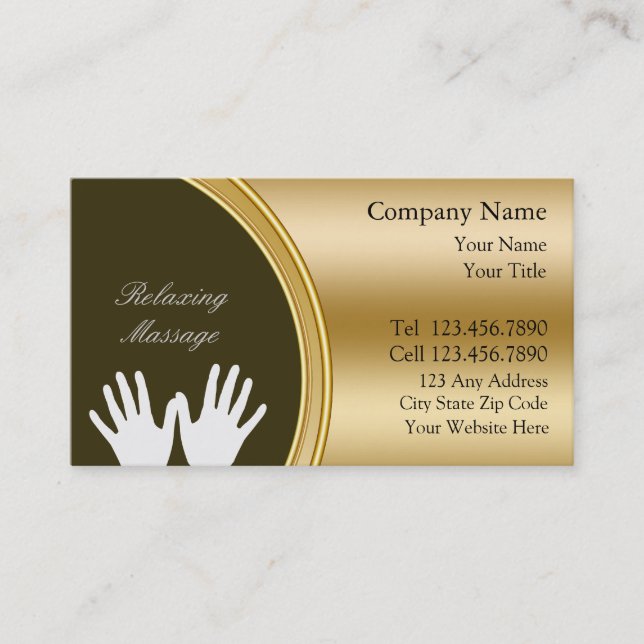 Massage Business Card (Front)