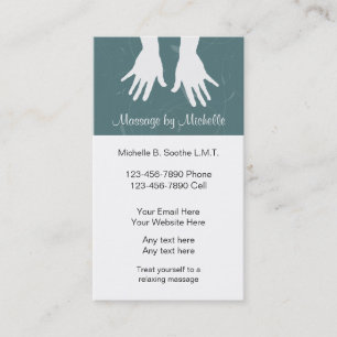 Massage Business Card Template