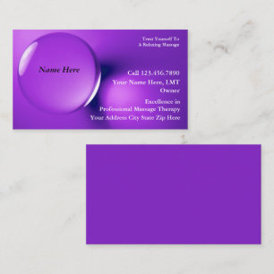 Massage Business Cards