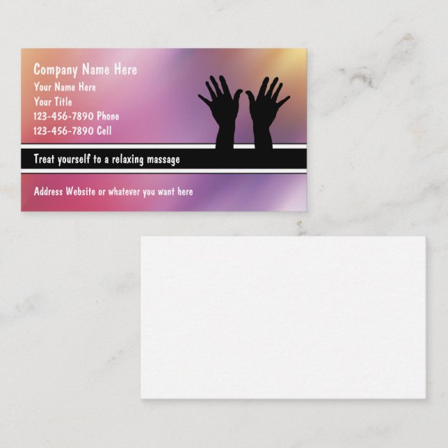 Massage Business Cards (Front/Back)
