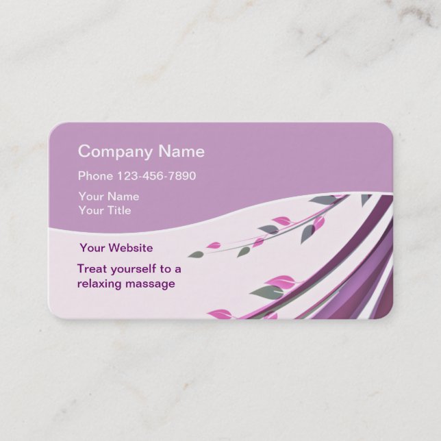 Massage Business Cards (Front)