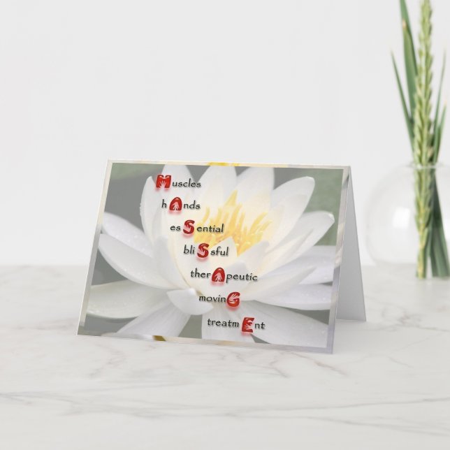 Massage Card (Front)