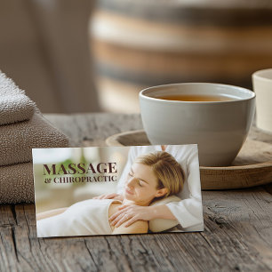 Massage Chiropractic Body & Soul Therapy Salon Business Card