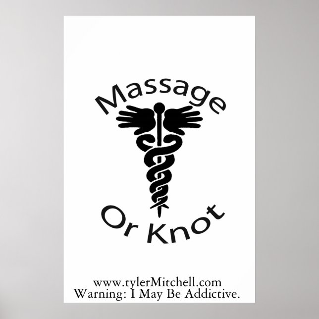 Massage or Knot Poster (Front)