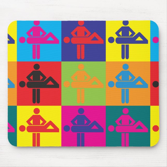 Massage Pop Art Mouse Pad (Front)