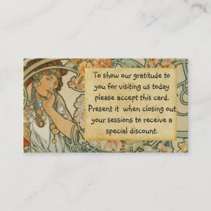 Massage: preferred client card