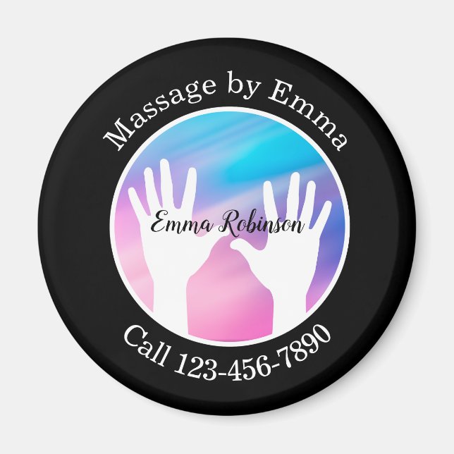 Massage Service Customer Business Magnets (Front)