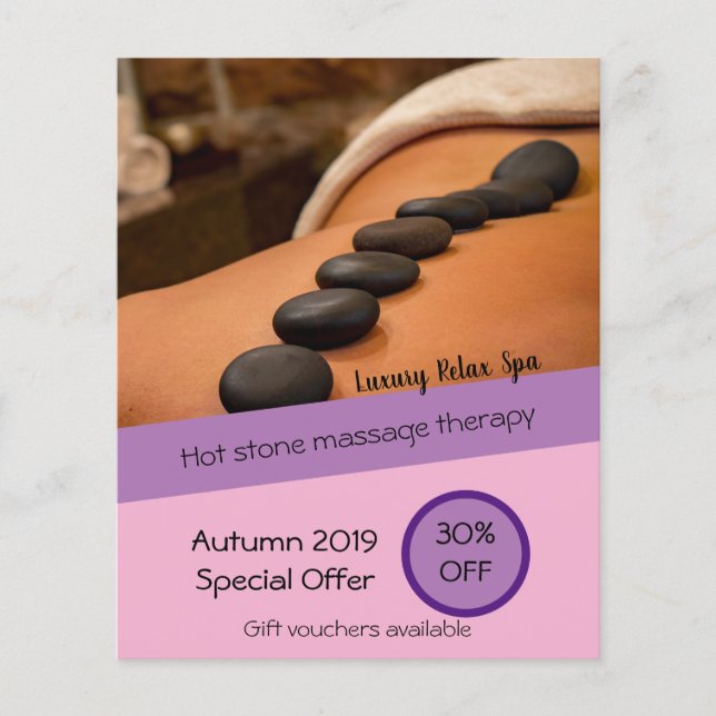 Massage Spa business leaflet discount offer Flyer (Front)