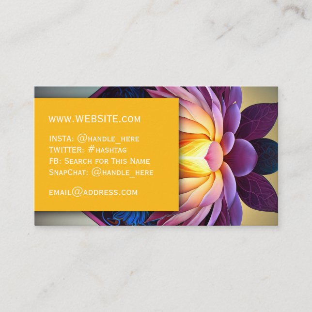 Massage Spa Salon Nails Professional Executive Business Card (Front)