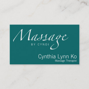 Massage Text Business Card