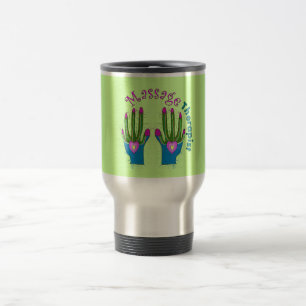 Massage Therapist Artsy Whimisical Hands Travel Mug