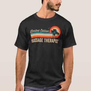 Massage Therapist Birthday Retro Vintage Men Dad T-Shirt