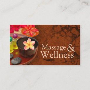 Massage Therapist Body Wellness Essential Oils Business Card