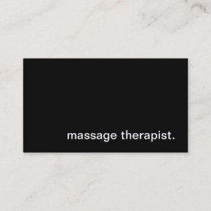 Massage Therapist Business Card
