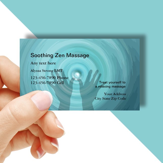 Massage Therapist Business Cards (Creator Uploaded)