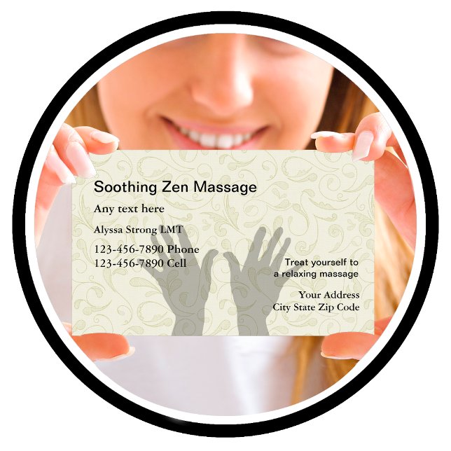 Massage Therapist Business Cards (Creator Uploaded)