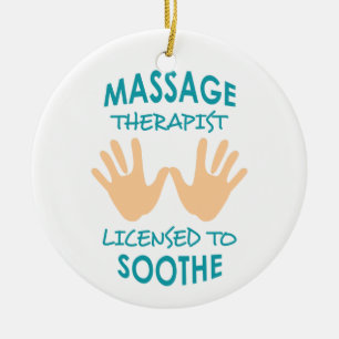Massage Therapist Ceramic Ornament