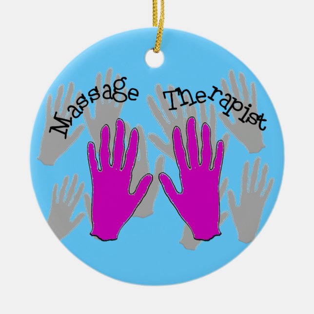 Massage Therapist Christmas Ornament (Front)