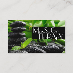 Massage Therapist  Clinic Wellness Health Business Card