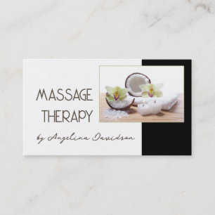 Massage Therapist Coconut Candle Relax Card