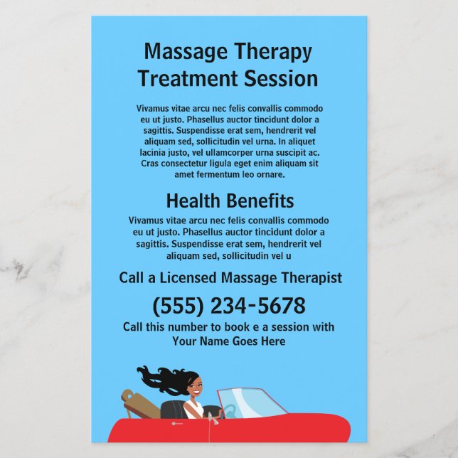 Massage Therapist Flyer (Front)