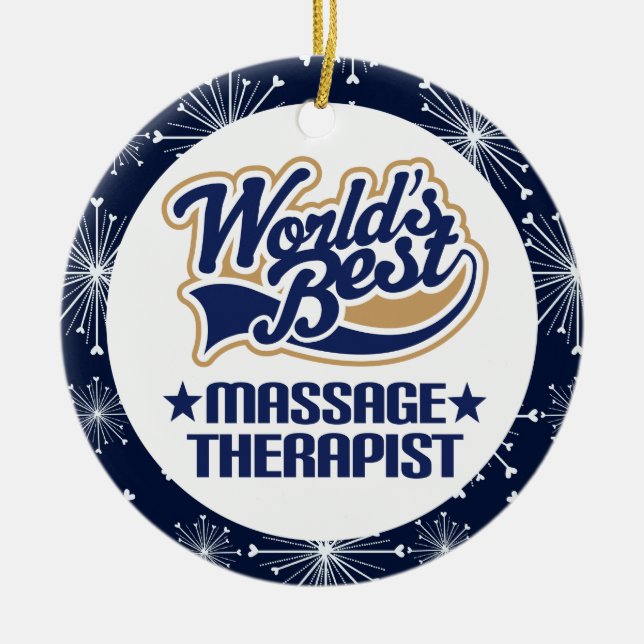 Massage Therapist Gift Ornament (Front)
