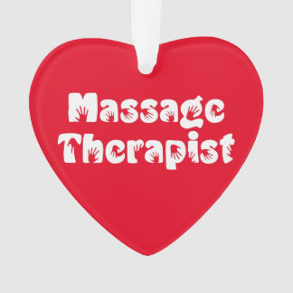 Massage Therapist Hand Prints Ornament