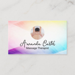 Massage Therapist Health Business Card