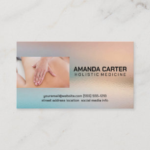 Massage Therapist   Holistic Medicine Business Card