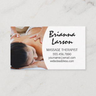 Massage Therapist   Massage Session  Business Card