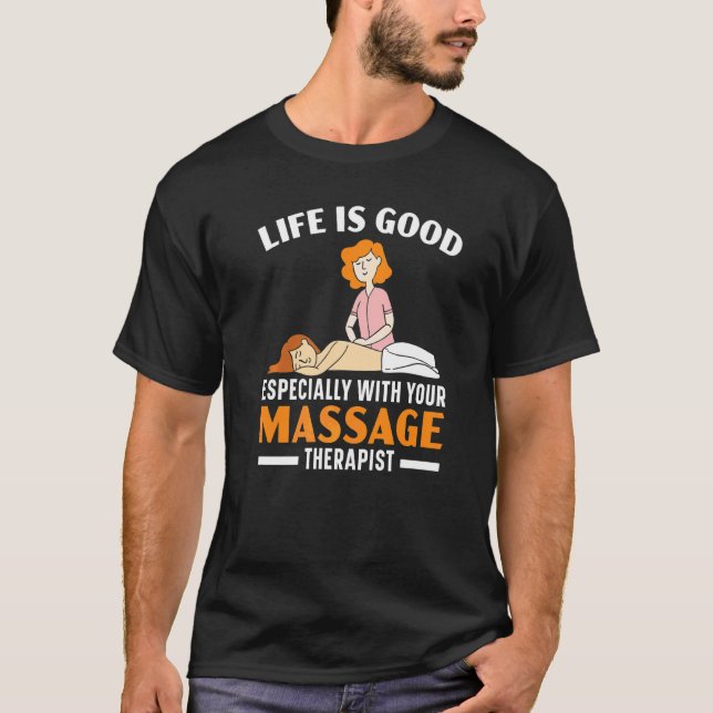 Massage Therapist Muscle Therapy Relaxation Spa Lm T-Shirt (Front)