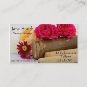 Massage therapist Natural Therapies Wellness Business Card