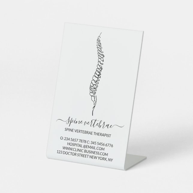 Massage Therapist Orthopaedic doctor Pedestal Sign (Front)