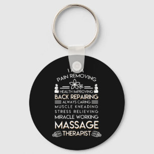 Massage Therapist Pain Removing Health Key Ring