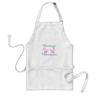 Massage therapist: Pink hand prints Standard Apron
