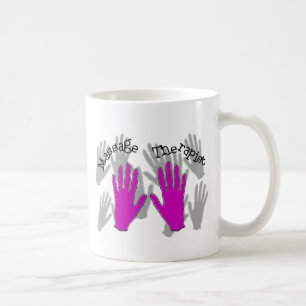Massage Therapist PINK Hands Design Coffee Mug