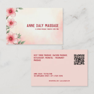 Massage Therapist QR Business Card