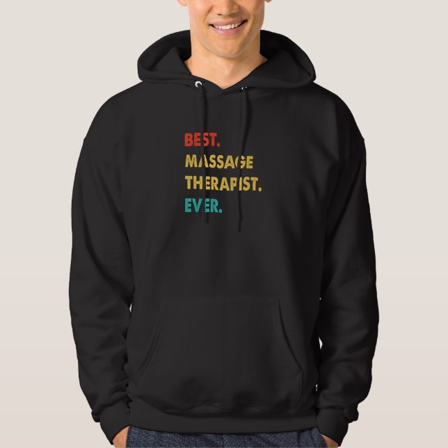 Massage Therapist Retro Best Massage Therapist Eve Hoodie (Front)