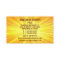 Massage Therapist Sunshine Business Card